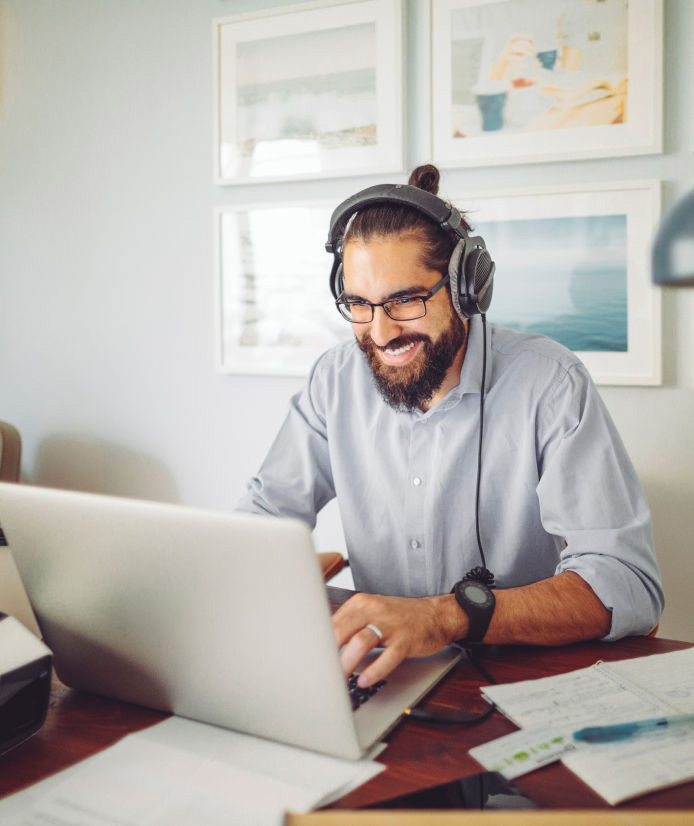 different devices, a desktop and tablet